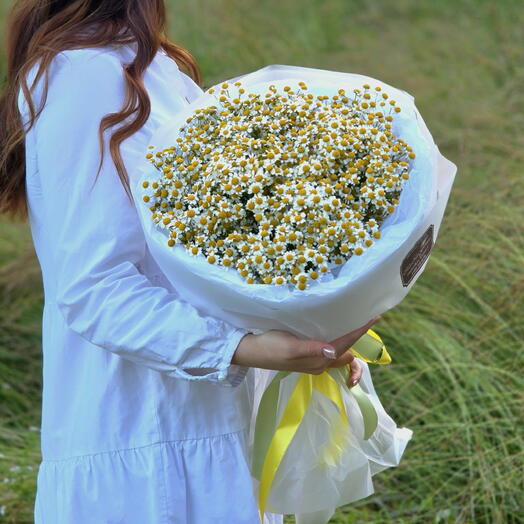 Букет из мелких ромашек