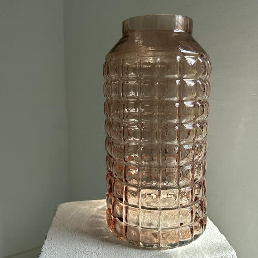 Ваза Classic Glass фактурная высокая 30*15 см
