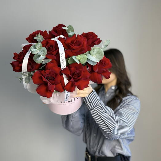 Французкие розы в коробке