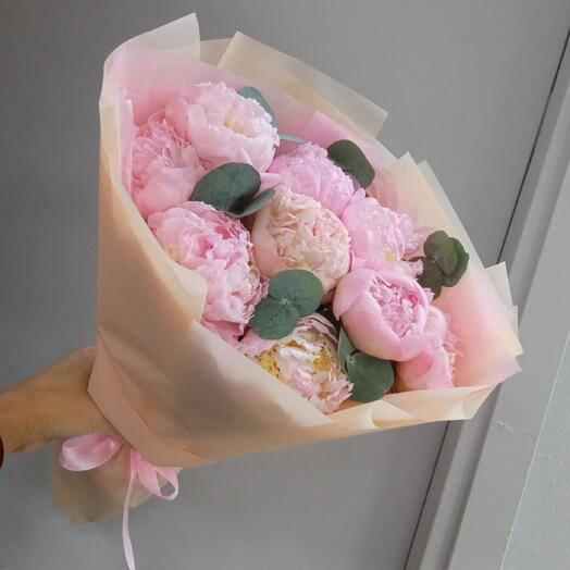 Пионы с эвкалиптом 🌸🌸🌸