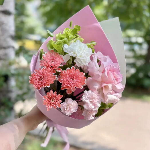 Композиция «розовый зефир»