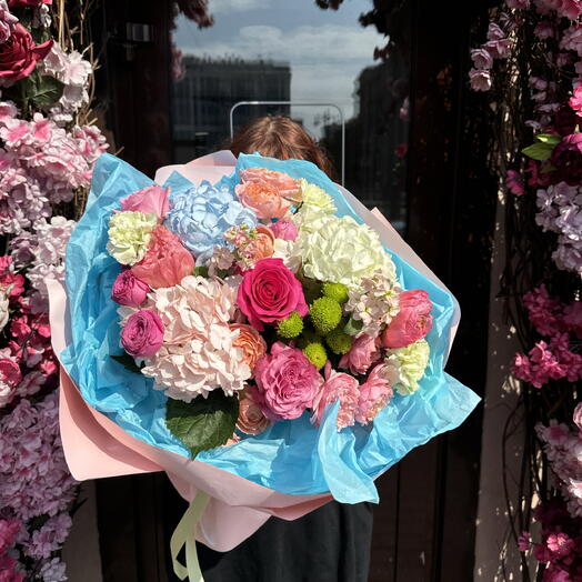 Большой дофаминовый букет 🌸