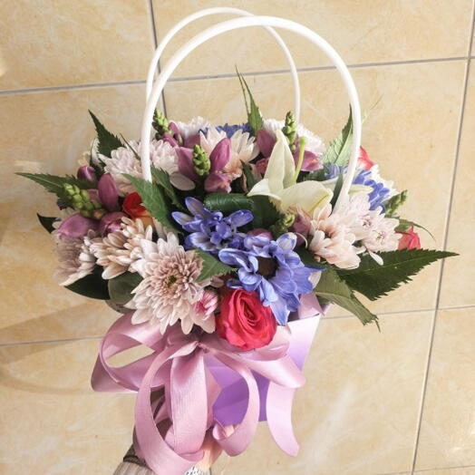 Композиция из хризантемы и сантини🌸