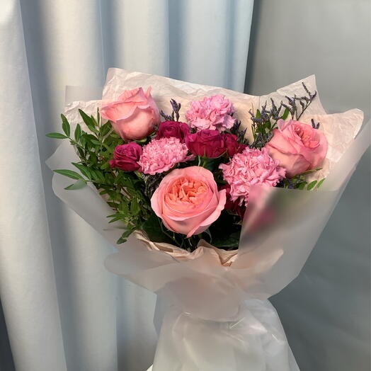 Букет с пионовидными розами🎀