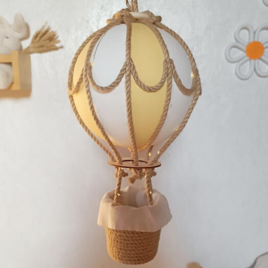 Воздушный шар-ночник. Лимонный большой