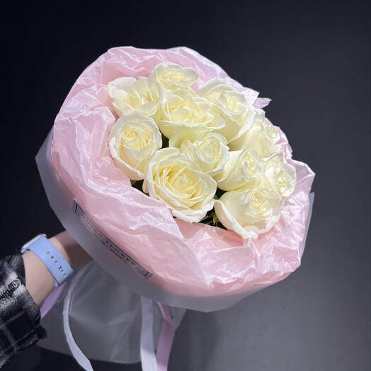 Букет комплимент из 11 роз Китай 50см🌸