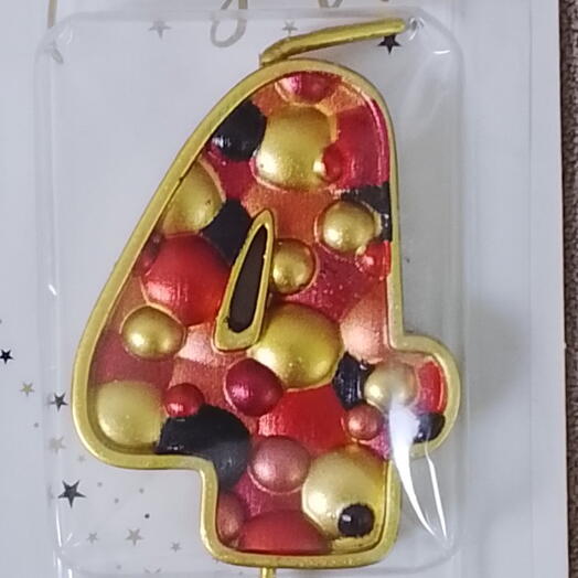 Свеча для торта " 4 "