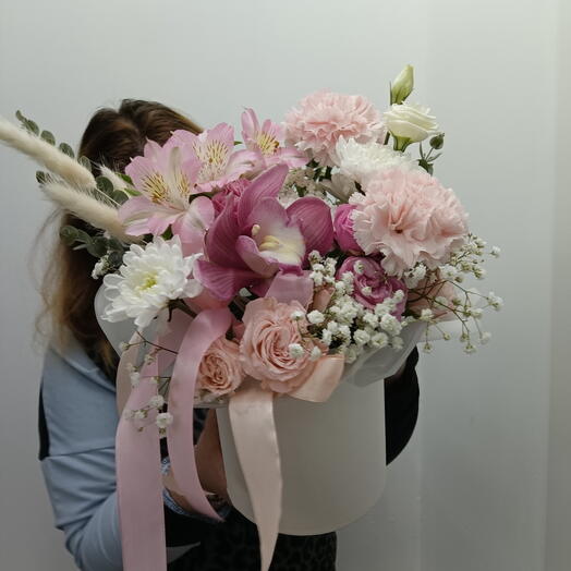 Композиция в шляпной коробочке 23566