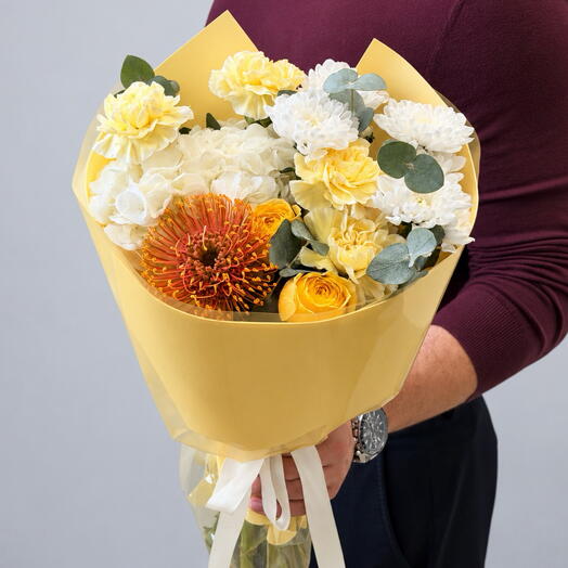 Букет Ванильное солнце