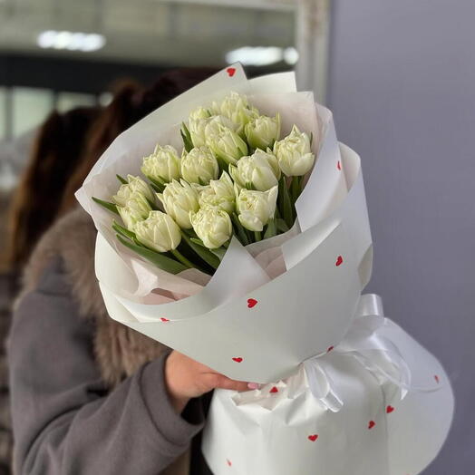 15 нежных тюльпанов для Любимой