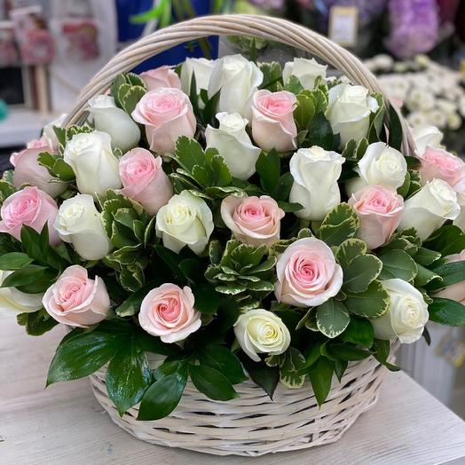 Cesta de flores 53 Rosas