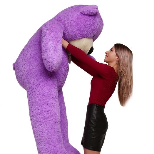 Large purple teddy bear 160cm