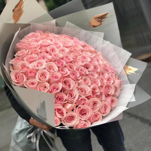 Rosa rosa 101 piezas