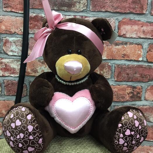 Oso de chocolate con corazón