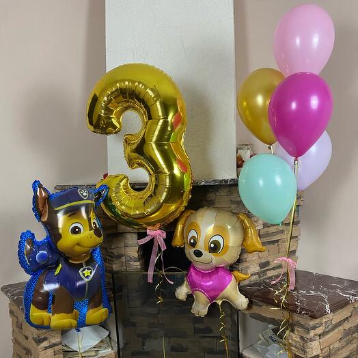 Birthday balloons, 8 pcs