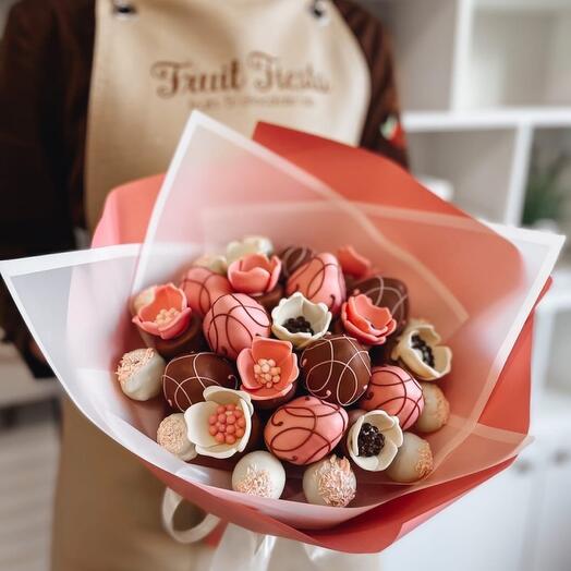 Fruta en chocolate