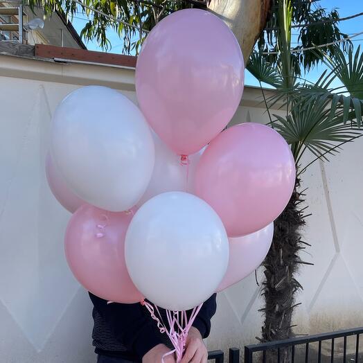 Set de 9 globos de helio "polvo"
