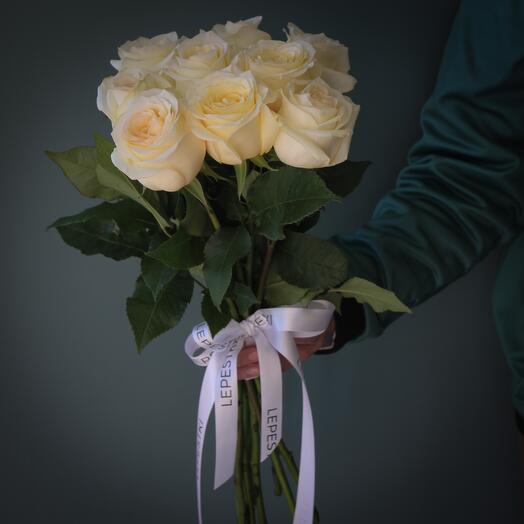 9 rosas de crema de peonía Ecuador
