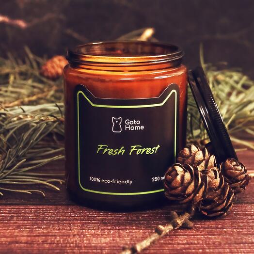 Aromatic candle "Fir cones and needles", 250 ml