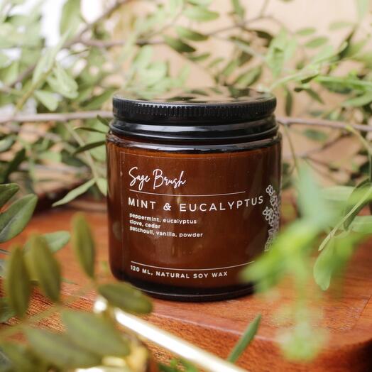 Ароматическая свеча Mint Eucalyptus / Мята и эвкалипт