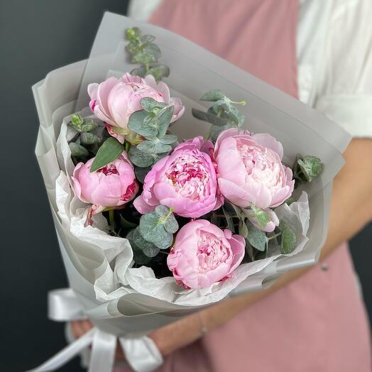 Ramo de Peonías rosa Sarah Bernard (paquete de 5)