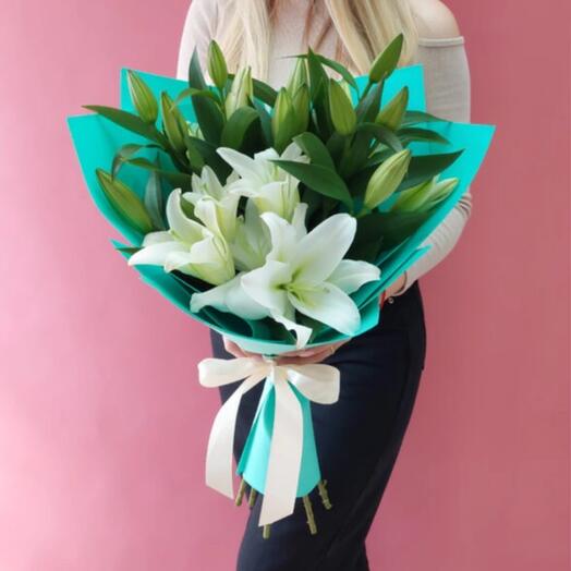 Bouquet of 5 lilies