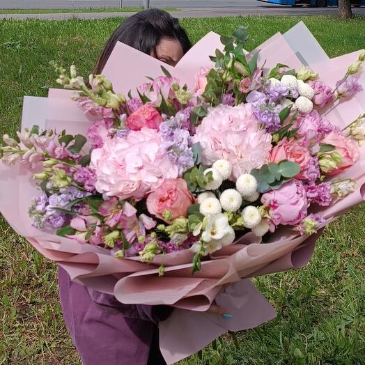 Bouquet with peonies