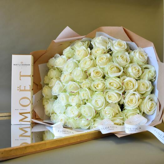 50 White Roses