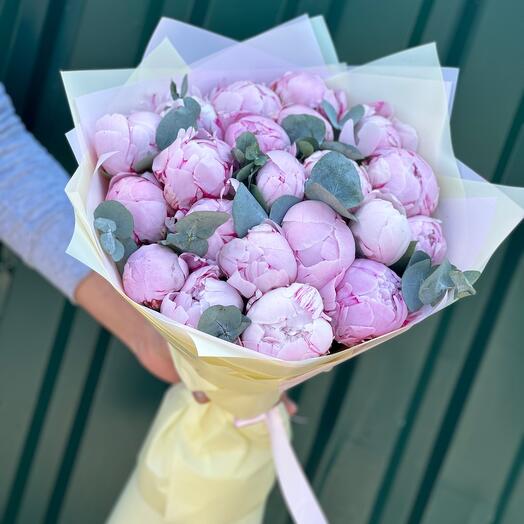 21 розовый пион 🌹