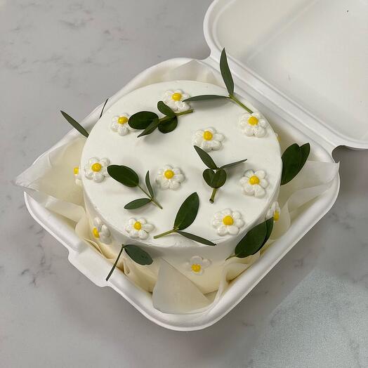 Бенто-торт с ромашками маме, мамы, мам, mother, mom, mum, mama, madre, мамочке, мамуле, матери