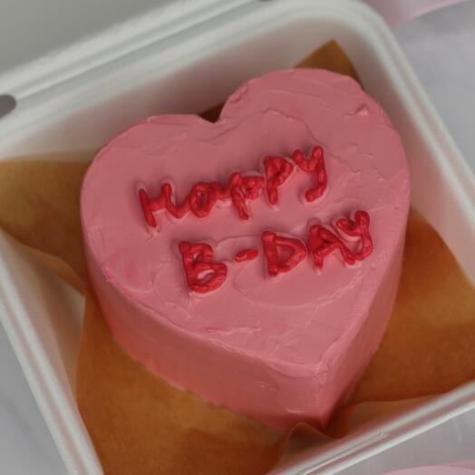 Бенто-торт сердце «happy b-day»