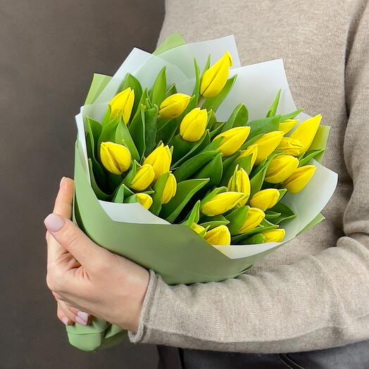 Bouquet of tulips Strong Gold 25pcs