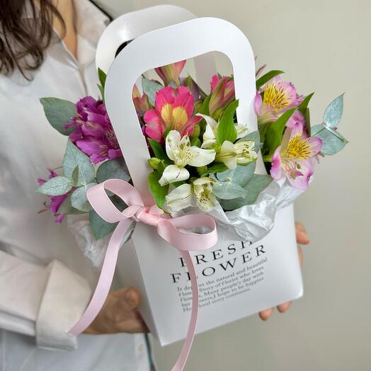 Alstroemeria en una bolsa
