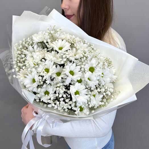 Ромашки с гипсофилой 🌸