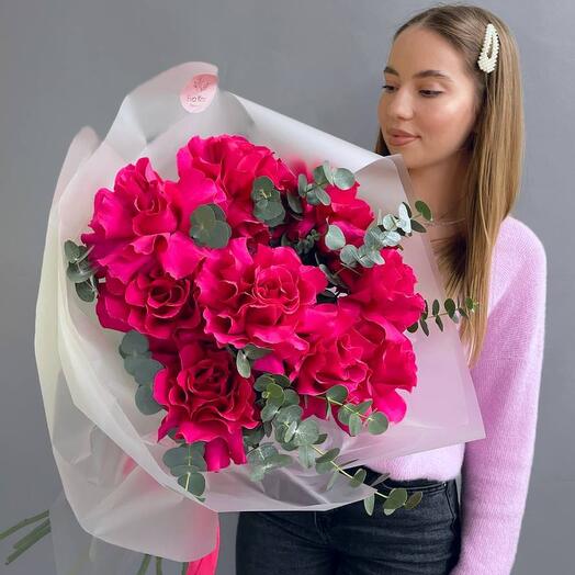 Французская роза и эвкалипт