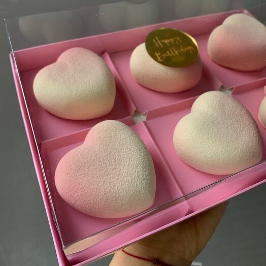 Pasteles de mousse "Rosas"