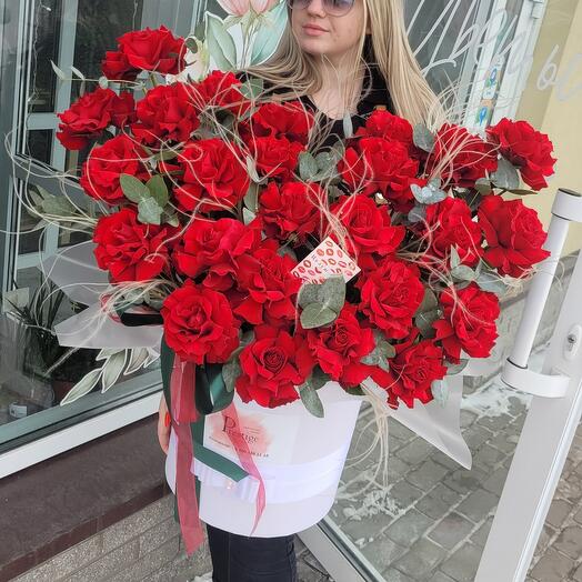 Цветы в коробке ХL