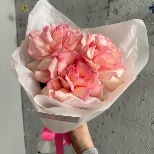 Delicate French roses 3 pieces
