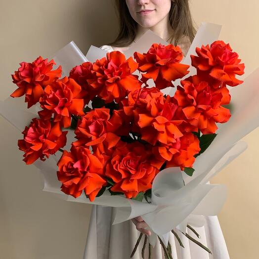 Красные французские розы "Ода Розе"
