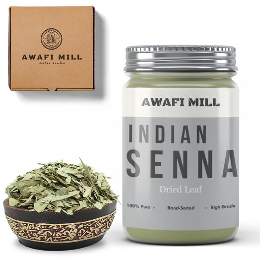 AWAFI MILL Senna Leaf Dry | Sana Makki Cassia angustifolia - Bottle of 100 Gram