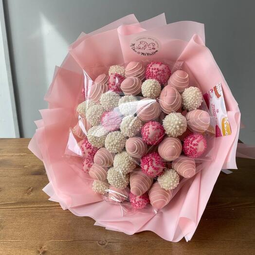 Fresa en chocolate Bouquet 001 en Tamaño L (1000 gramos)