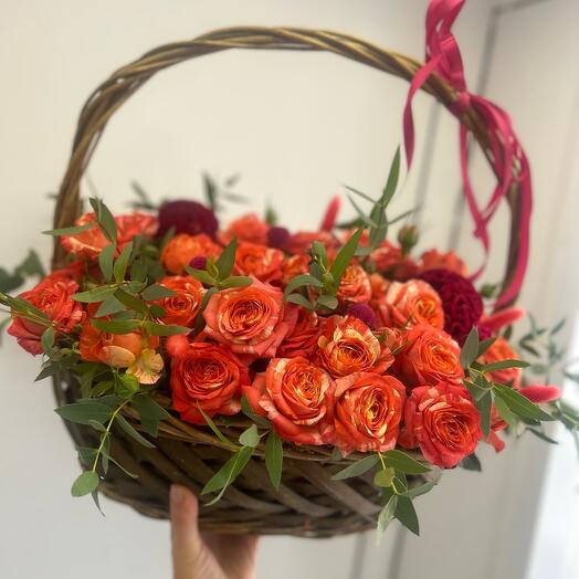 Корзина с цветами*****