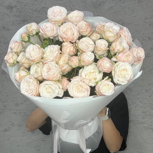 Grandes Ramos delicados peonías arbustos rosas como peonías