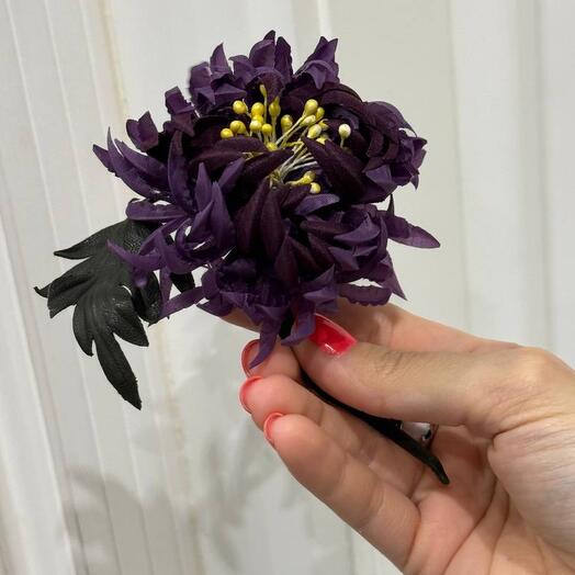 Брошь ASTER CRISANTELLA  MINI - COLOR LILLA