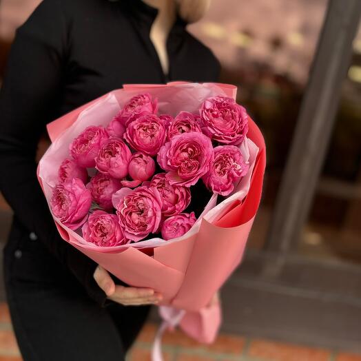 🎀"Моей💍" Букет из пионовидной кустовой розы