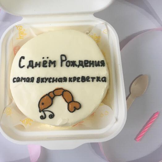 Бенто торт с креветкой