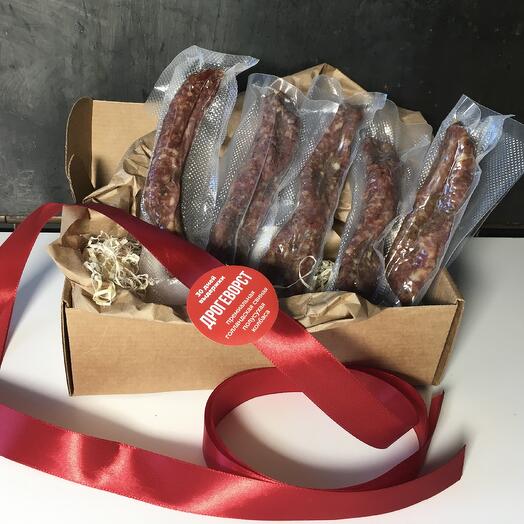 Выдержанные голландские дрогеворсты: пять оригинальных вкусов сырокопченых колбас, 500 гр