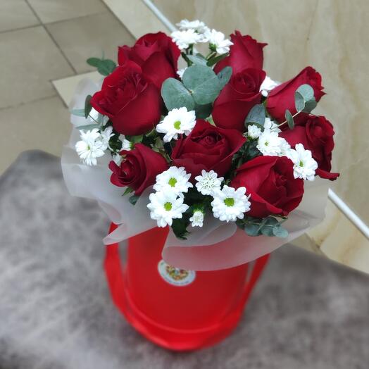 Цветы в коробке ,,Яркая жизнь"