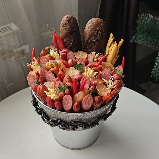 Мясной в ведре / Колбасный букет