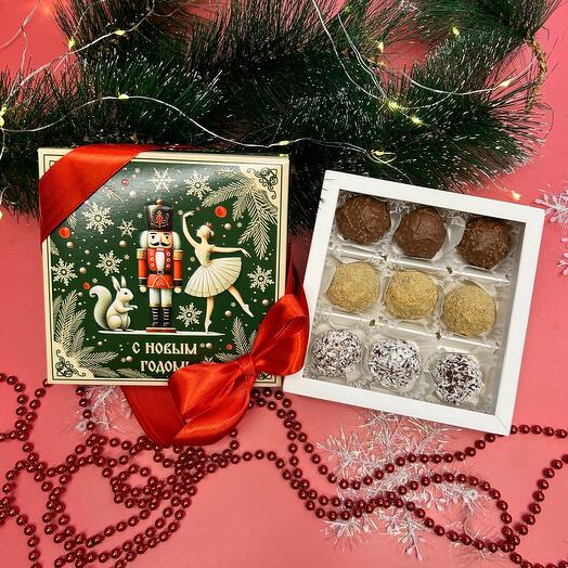 Новогодний набор конфет ручной работы  комплимент для коллег, друзей, родственников, подарок на новый год